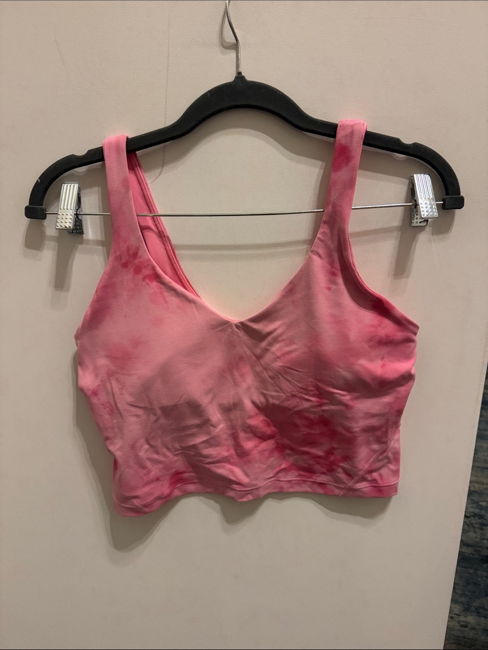 Lululemon Tie-Dye Pink Bralette Crop Top - Women Intimates & Sleepwear Size 8